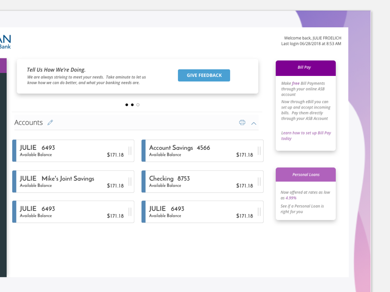 UI tiles by Julie Froelich on Dribbble