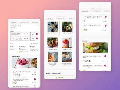 Methodology App app app design food interface ios minimal mobile ui ux