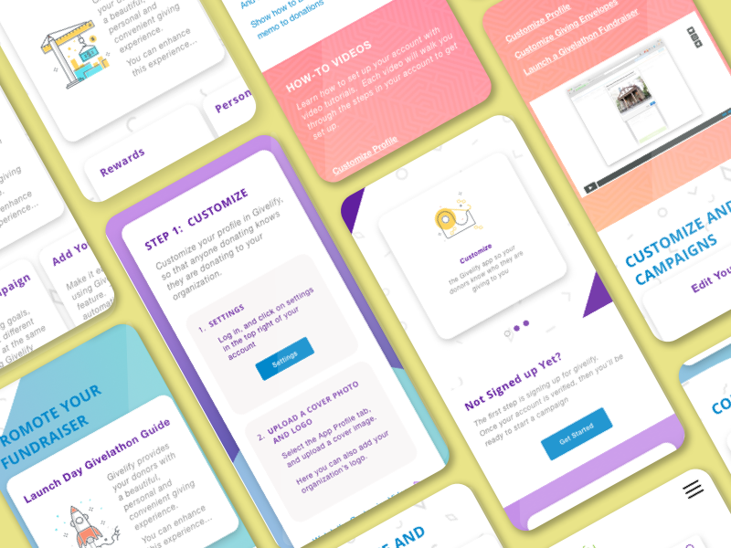 Givelify Cards by Julie Froelich on Dribbble