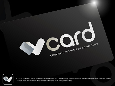 Vcard Digital Premium Business Card business card card design digital business card logo vcard