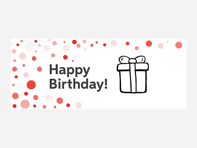 Happy Birthday Landing Page Banner