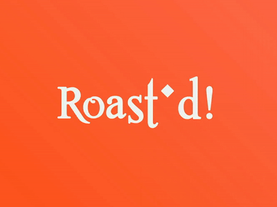 Introducing Roast'd™ animated logo animation branding branding agency design gif illustration logo motion design motion graphic