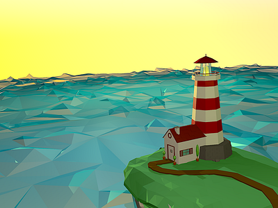 Low-Poly Lighthouse