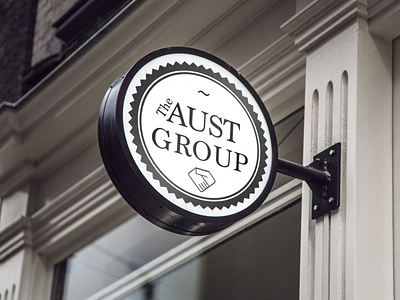 The Aust Group Logo branding design illustraion logo typography vector web