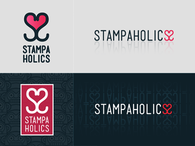 Stampaholics Mensch Logo fabric heart icon logo love pattern s2