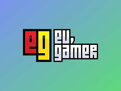 Eu, Gamer 8bit chrome finder gamer logo pixel twitch