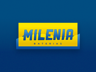 Milenia Baterias battery electricity energy logo power