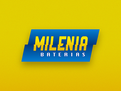 Milenia Baterias battery electricity energy logo power