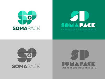 SomaPack Construtivist Sketches brand brazilian construtivist geometric green logo