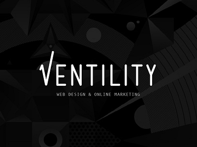 Ventility Logo check mark logo marketing sales type typography