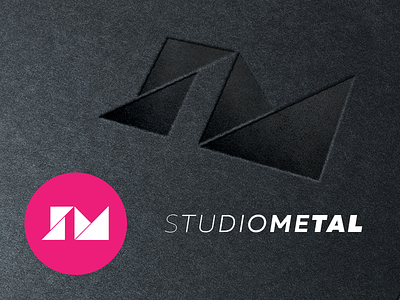 Studio Metal geometric icon logo shape tangram triangle
