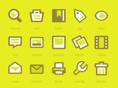Faux Pixel Vector Icons faux pixel icons minimal vector yellow