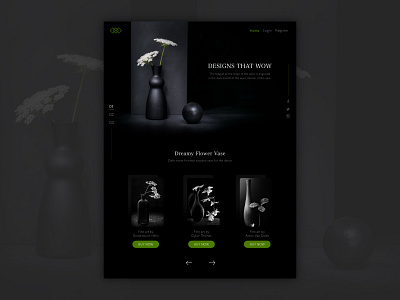 Landing page - Vase