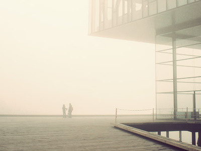 Copenhagen Architecture architecture copenhagen danish denmark eerie epic fog harbour mist morning playhouse