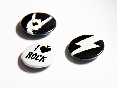 Rocktober Badges badges illustration rock rocktober