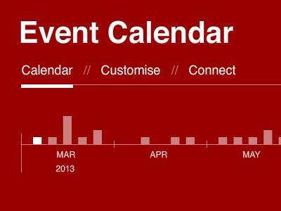 Event Cal app calendar interaction wireframe