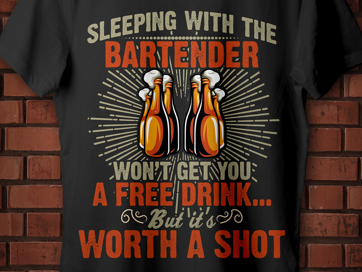 bartender t shirt design