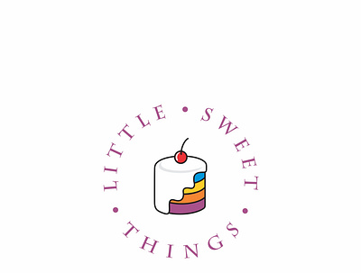Little Sweet Things brand branding clean design flat identity logo