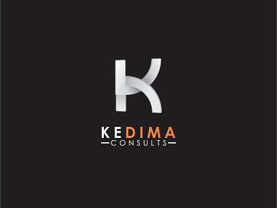 Kedima Consults Logo art brand branding clean design flat icon identity lettering logo minimal type typography vector