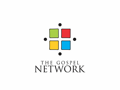 The Gospel Network Logo art brand branding clean design flat icon icons identity lettering logo minimal type typography vector