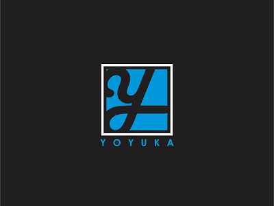 Yoyuka Logo art blue brand branding clean design flat icon icons identity lettering logo minimal type typography vector