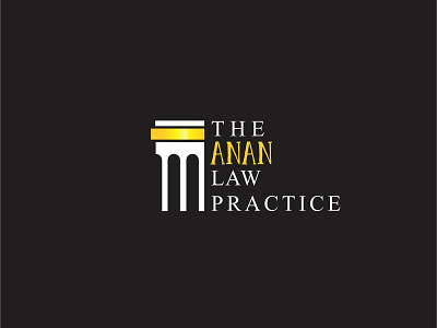The Anan Law Practice Logo art brand branding clean design flat icon icons identity lettering logo minimal type typography vector