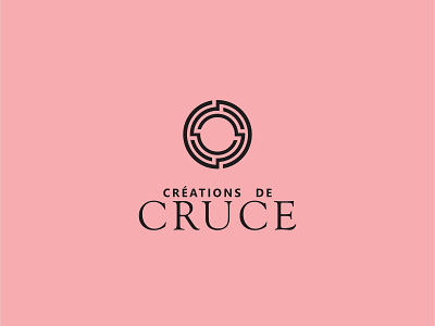 Creations de Cruce Logo art brand branding clean design flat icon icons identity lettering logo minimal type typography vector