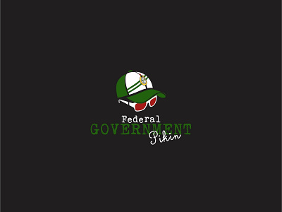 Federal Government Pikin Logo art brand branding clean design flat icon icons identity lettering logo minimal type typography vector