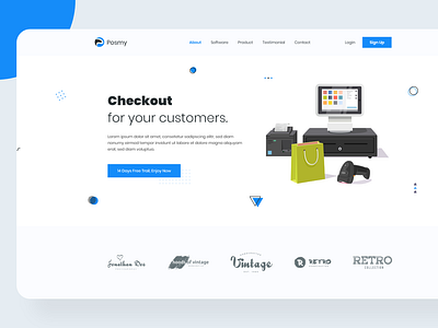 POS Landing Page Header Exploration