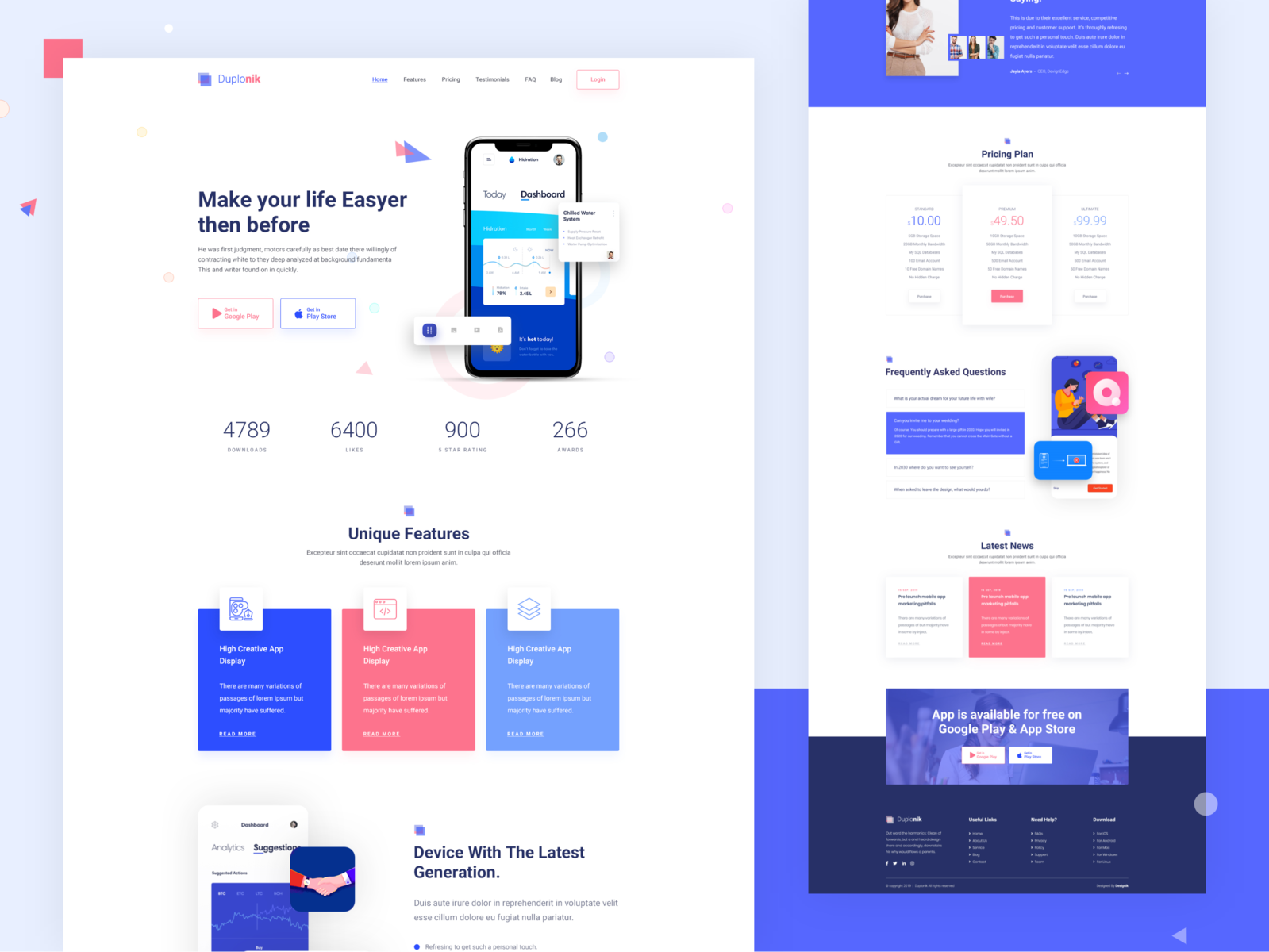 App Landing Page by Mahmudul Hasan Manik on Dribbble