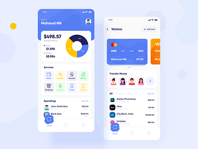 Digital Wallet App agency app dashboard devignedge mhmanik02 mobile mobile app mobile ui service shoping ticket topup transfer ui ui ux ui design uidesign uiux wallet wallet app