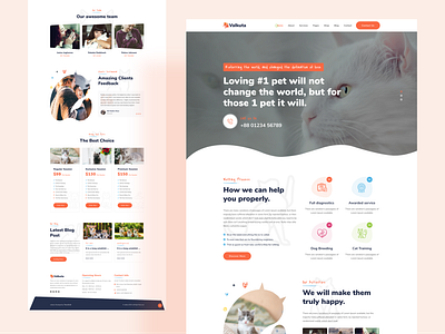 Landing Page Design For Pet Theme V2