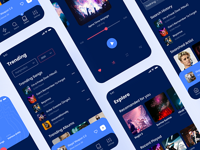 Music App - Dark Version