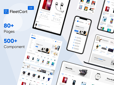 FleetCart - Laravel eCommerce System Website devignedge ecommerce ecommerce app ecommerce design ecommerce shop landing page landingpage online shop online shopping online store responsive responsive website shopping store design template template design ui ui design uidesign website