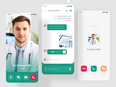 DoctotPoint - Doctor Consultant Mobile App - Call & Messaging audio call call calling chat clean design consultant consultation doctor app doctor appointment incoming call messaging mobile mobile app mobile app design mobile ui ui ui design uidesign video call