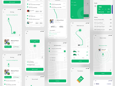 Ride Sharing Mobile App - Passenger App agency app app design app ui best dribbble shot best shot devignedge mobile app mobile app design mobile app development mobile ui ride ride app ride sharing ride sharing app ridesharing trend 2020 ui ui design uidesign