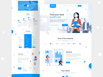 Website Landing Page | Job Listing Marketplace Company