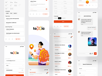 Toxic | Travel Guide Appointment & Booking App