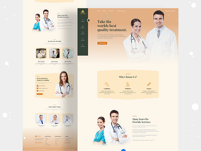 Healthcare & Medical Consultant Website Landing Page