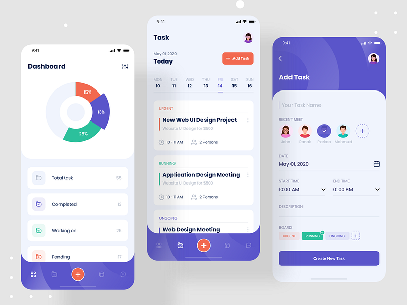 Dribbble Task Management UI designs, themes, templates and downloadable ...
