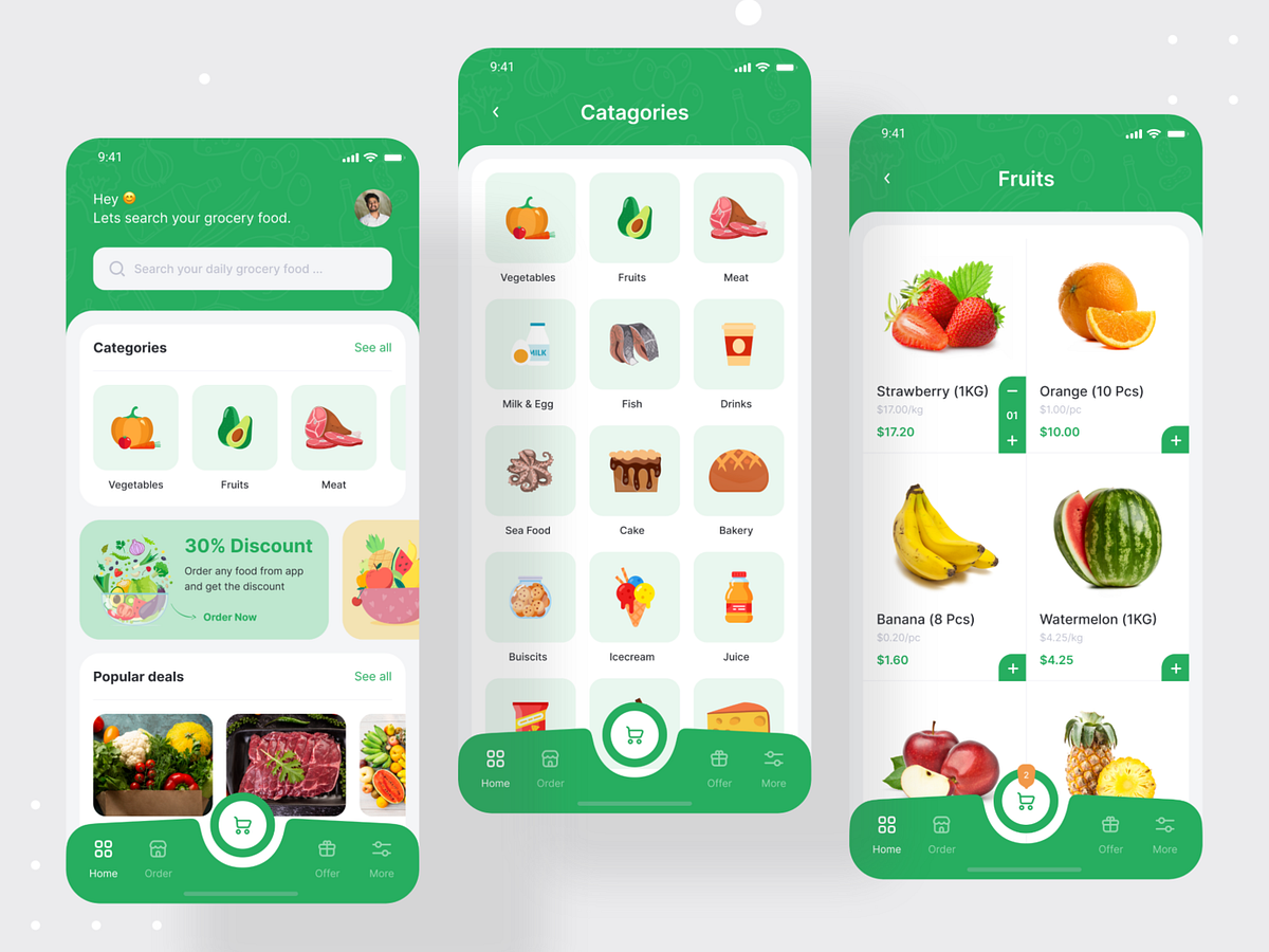 Gronik - Grocery Shop Mobile App by Mahmudul Hasan Manik for Devignedge ...