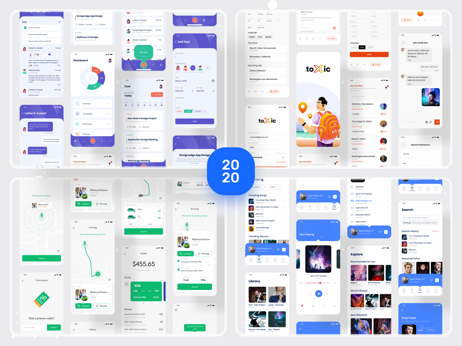 2020 Mobile App Design - Part 2 | Devignedge by Mahmudul Hasan Manik ...