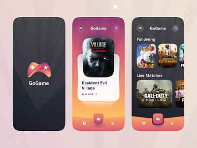 GoGame - Game App UI Design
