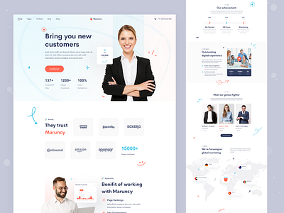 Maruncy | Marketing Agency Website Landing Page - v2