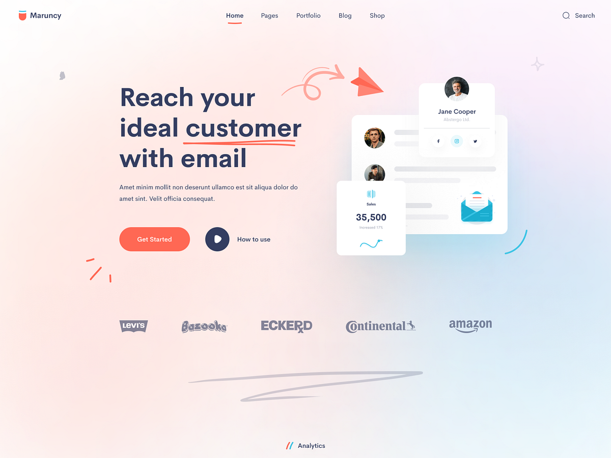 Maruncy | Marketing Agency Website Landing Page - v4 by Mahmudul Hasan ...