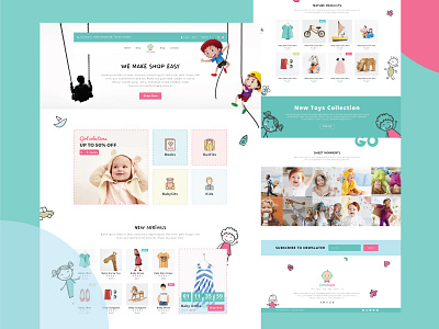 Little Angle - Kids Web Page Design angel angeles kids kids app ui ux design ui design ui template ux design ux designer web page