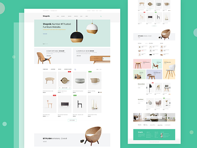 Furniture e-Commerce Website Landing Page Exploration architecture creative ecommerce furniture furniture store furniture website home decor interior interior design landing page landingpage multi store shop store tech store template ui ui design ui designer uidesign