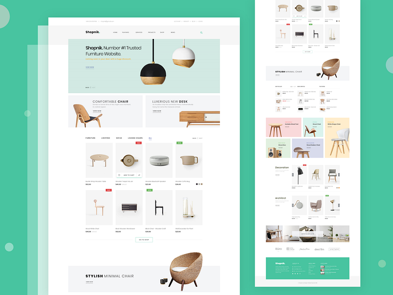 Furniture e-Commerce Website Landing Page Exploration by Mahmudul Hasan ...