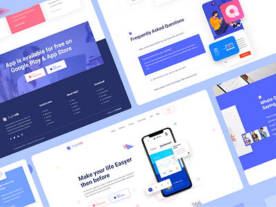 Duplonik - App Landing Page Exploration V2 2019 trend app app landing page colorful creative home page illustration landing page saas saas landing page template templates trend 2019 ui ui ux design ui design uidesign ux design website website design