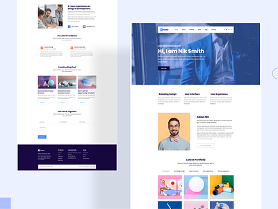 Personal Portfolio Landing Page by Mahmudul Hasan Manik on Dribbble